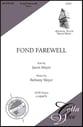 Fond Farewell SATB choral sheet music cover